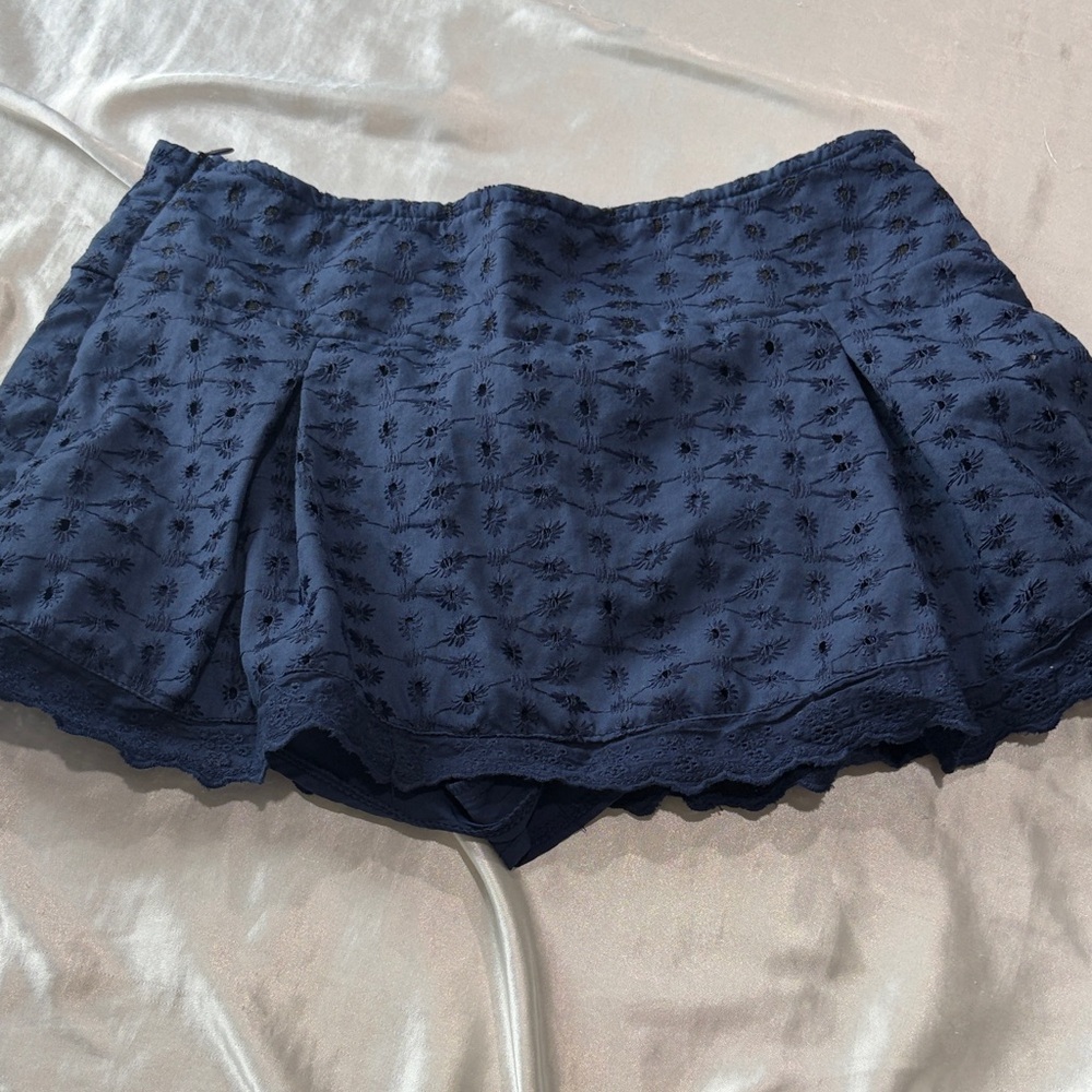 SHEIN Dark Blue Women's Textured Shorts